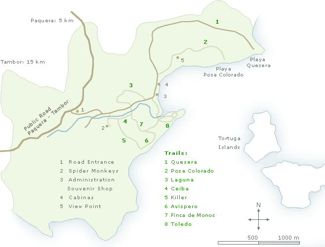 Map of Curu