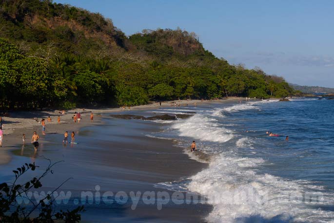 Playa Montezuma on the northern edge of town