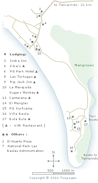 Map of Playa Grande