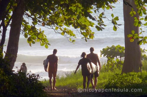 Surfistas en Santa Teresa